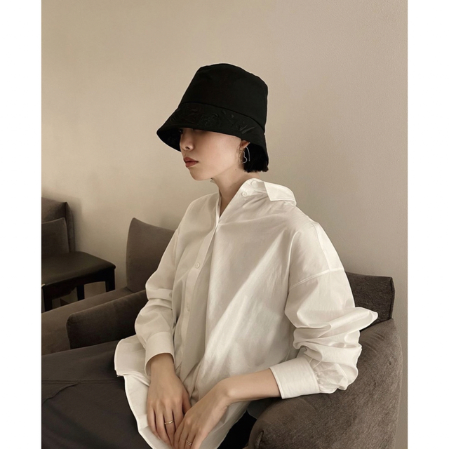 mame - mame Floral Embroidered Bucket Hat blackの通販 by n's mame - mame Floral Embroidered Bucket Hat blackの通販 by n's