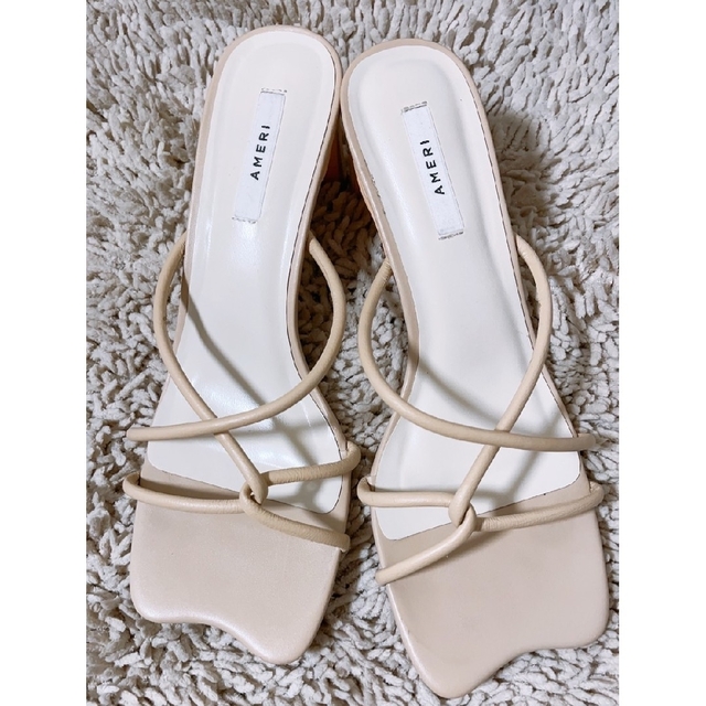 アメリヴィンテージ　Ameri　WAVE TOE SANDAL　ベージュL