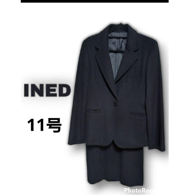 格安で入手する方法 INED カシミヤスーツ 100%高級 スーツ ブラック