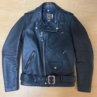 Schott.USA製.匿.翌送】ショット ポリスマンジャケット 38 レザー
