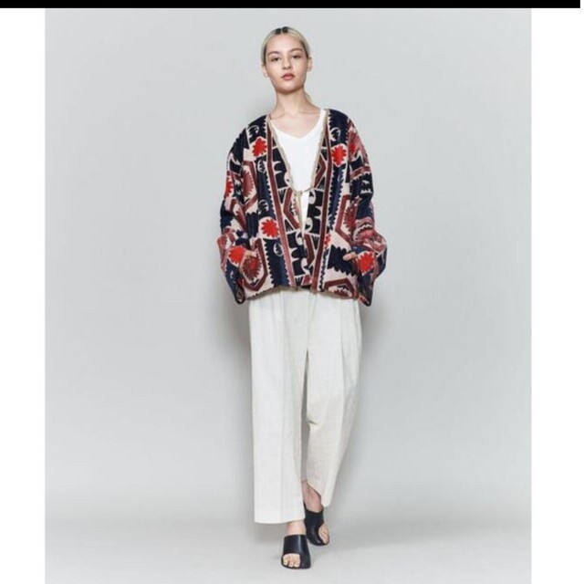 今週値下中❗6ROKU PILECUT JACQUARD JACKET 38 | angeloawards.com