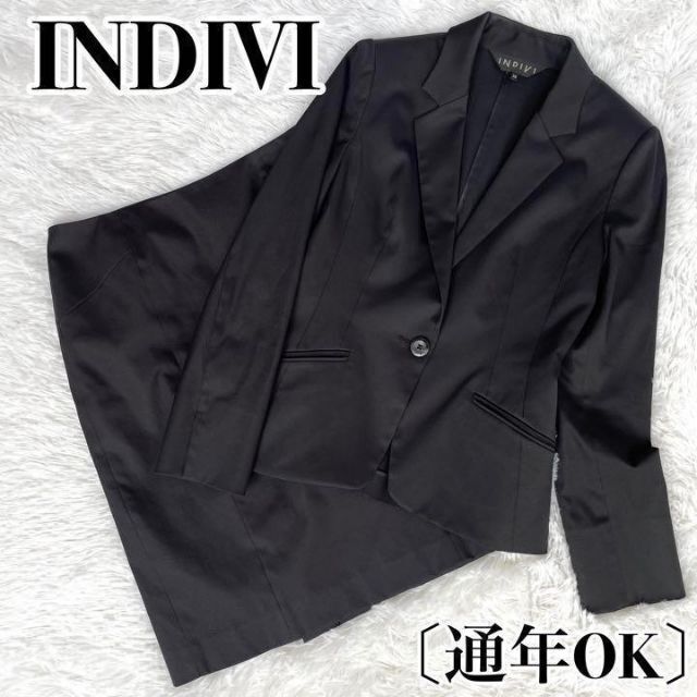 INDIVI - ◎美品◎『INDIVI』コットンポリ セットアップ フォーマル〔通年OK〕の通販 by かいじゅうショップ|インディヴィならラクマ
