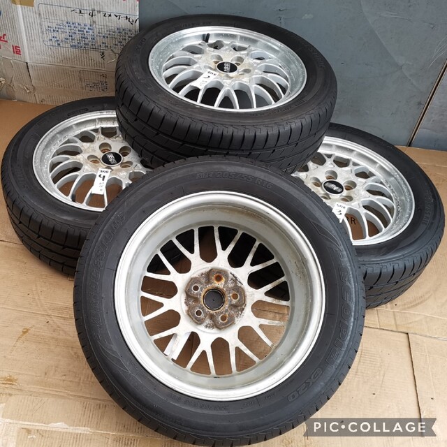 BBS FORGED STi鍛造16インチ6.5J+55 5H-100タイヤ付き