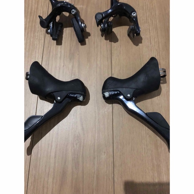 SHIMANO(シマノ)のsti レバー r3000 ソラ sora クランク ディレイラー ブレーキ黒 スポーツ/アウトドアの自転車(パーツ)の商品写真