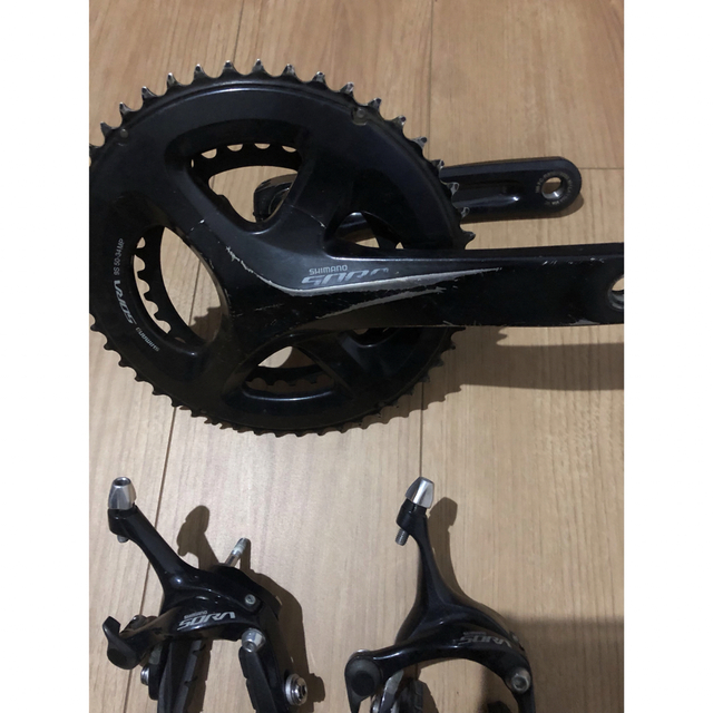 SHIMANO(シマノ)のsti レバー r3000 ソラ sora クランク ディレイラー ブレーキ黒 スポーツ/アウトドアの自転車(パーツ)の商品写真