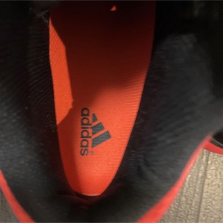 adidas 美品バスケットシューズ 軽量通気性 ブラック&ピンクオレンジXL
