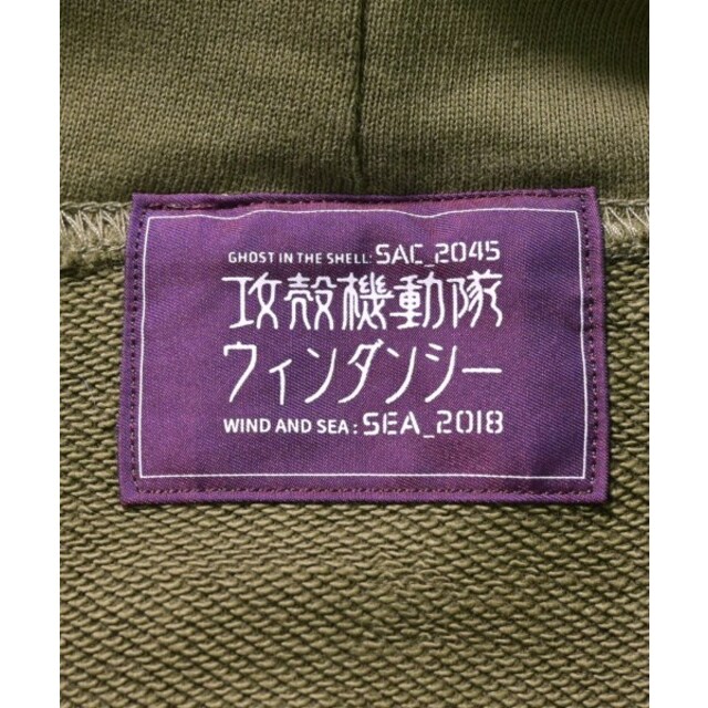 WIND AND SEA ウィンダンシー パーカー L カーキ 2