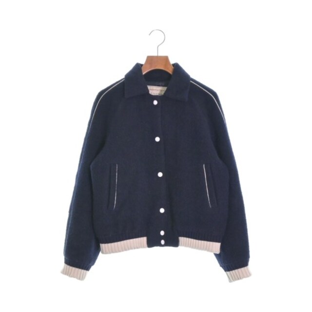 MAISON KITSUNE メゾンキツネ スタジャン 38(M位) 紺 【古着】【中古