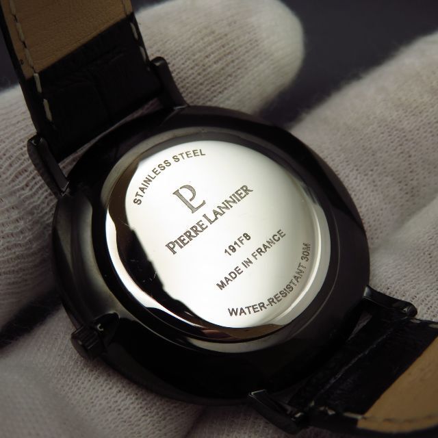 Pierre Lannier(ピエールラニエ)のPIERRE LANNIER 腕時計 ブラック フランス製 ボーイズサイズ レディースのファッション小物(腕時計)の商品写真