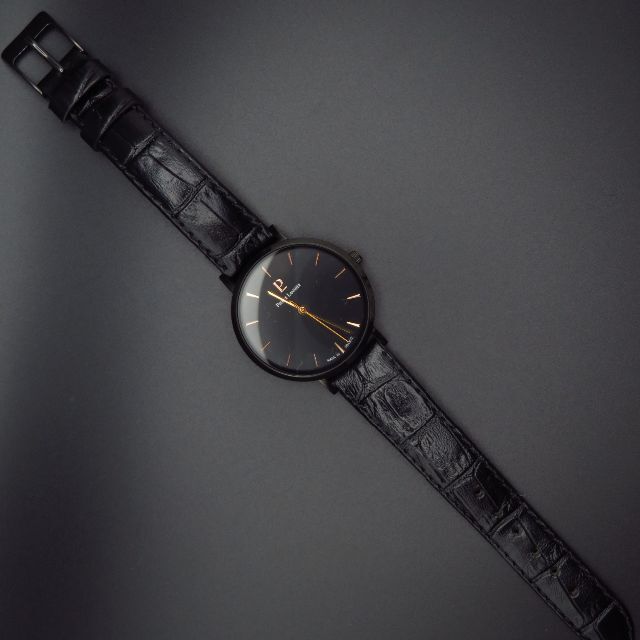 Pierre Lannier(ピエールラニエ)のPIERRE LANNIER 腕時計 ブラック フランス製 ボーイズサイズ レディースのファッション小物(腕時計)の商品写真
