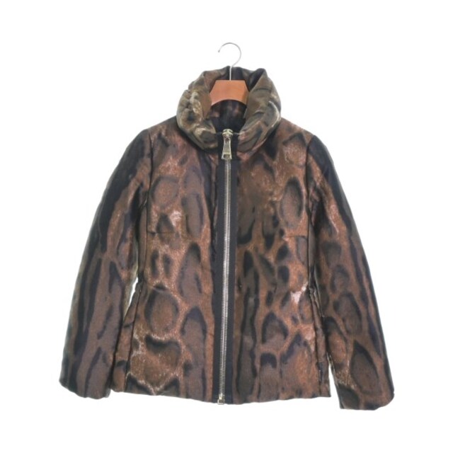 MONCLER ダウンジャケット/ダウンベスト 2(M位) 茶x黒等