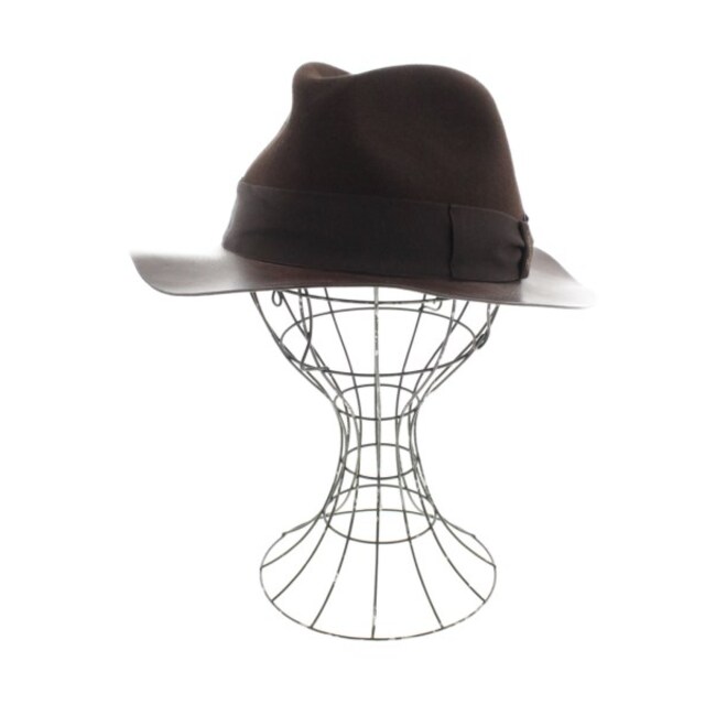 Borsalino ボルサリーノ ハット 58 茶 【古着】ハット