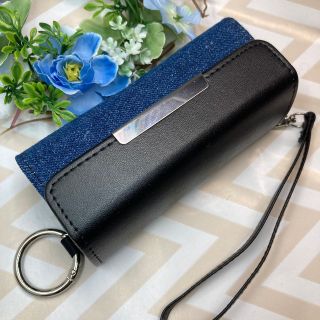 アイコス(IQOS)のカバー アイコス イルマ iqos iluma 　用 ケース　黒　柄(タバコグッズ)