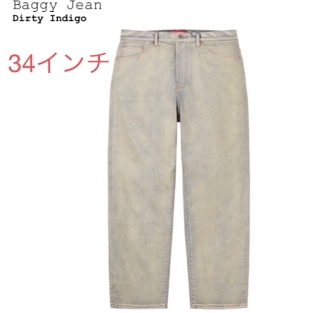 デニム/ジーンズSupreme Baggy Jean Dirty Indigo デニム