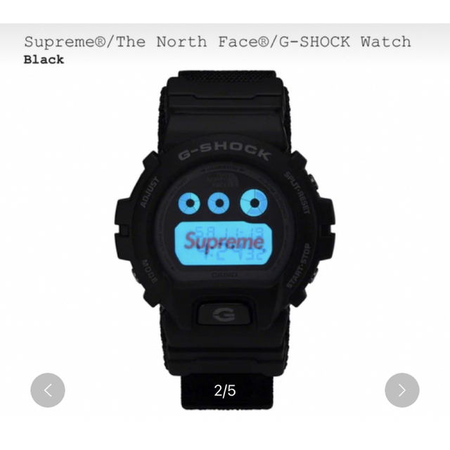 Supreme(シュプリーム)のSupreme®/The North Face®/G-SHOCK Watch  メンズの時計(腕時計(デジタル))の商品写真