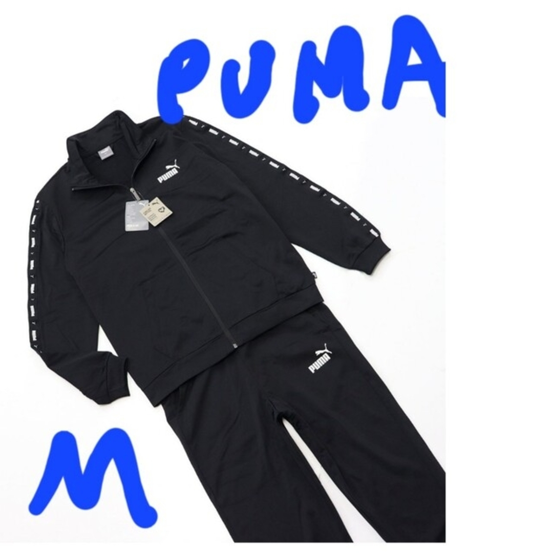 PUMA ナイロン セットアップ サイドライン グレー×ブラック トレーニング