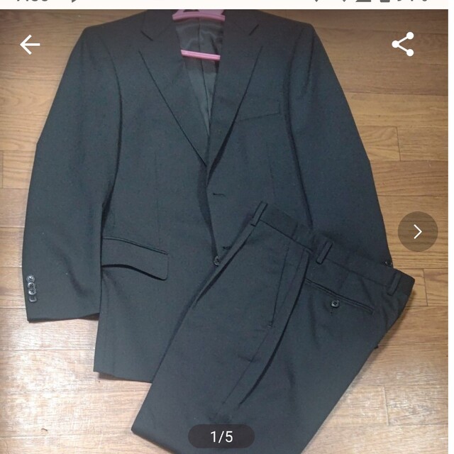 スーツ★ブラック メンズのスーツ(セットアップ)の商品写真