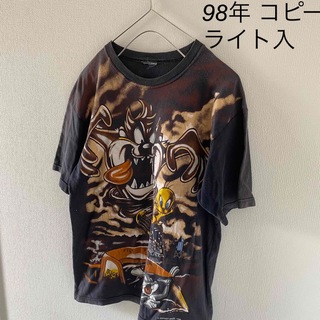 【レア】98年ワーナーブラザーズtシャツ半袖ブラック黒メンズmトゥイーティー