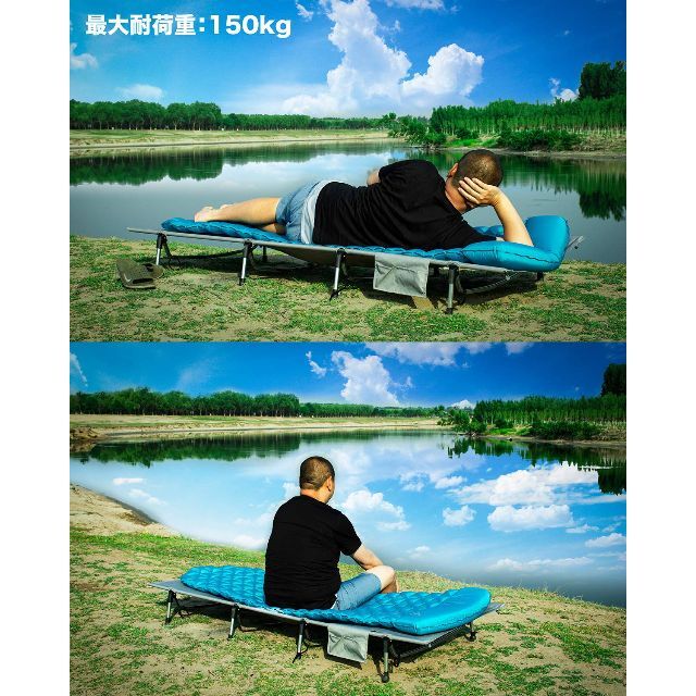色: Brown-L】iClimb アウトドア 折り畳みベッド 数秒組立 超軽 日本