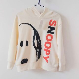 スヌーピー(SNOOPY)の【新品】スヌーピー　キッズ　長袖　パーカー　ユニバ　サイズ110　トレーナー(Tシャツ/カットソー)