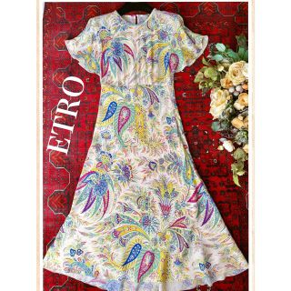 エトロ(ETRO)の最終値下げ セール☆極美品 ETRO エトロ 春 ハイクラス 美人 ドレス(ひざ丈ワンピース)