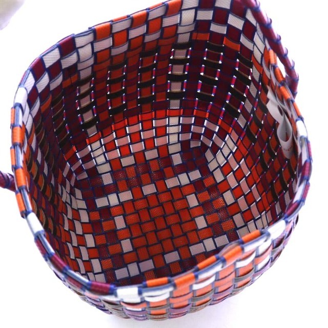 40cmヨコマルニ ポッド バスケット POD BASKET ピクニックバッグ ボルドー