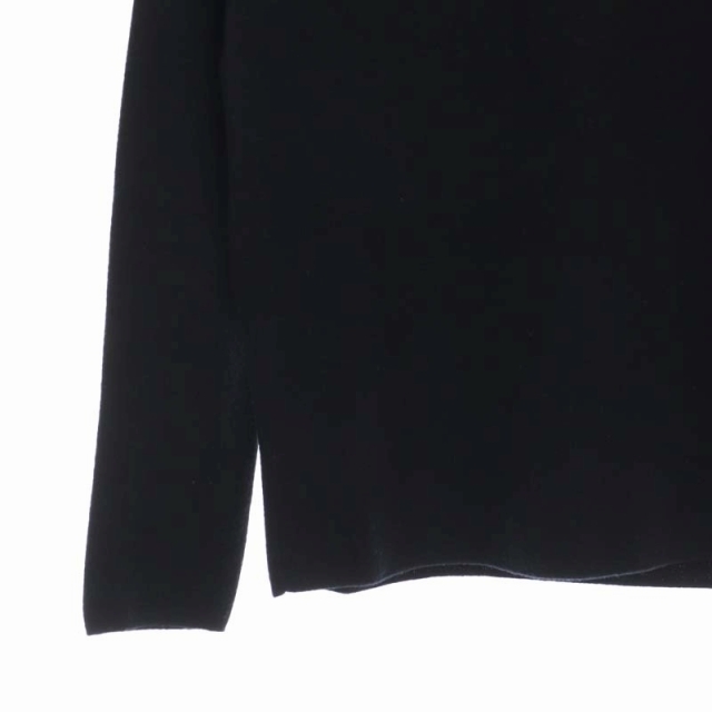 Plage(プラージュ)のプラージュ ウール 長袖 ニット セーター プルオーバー ボートネック 黒 レディースのトップス(ニット/セーター)の商品写真