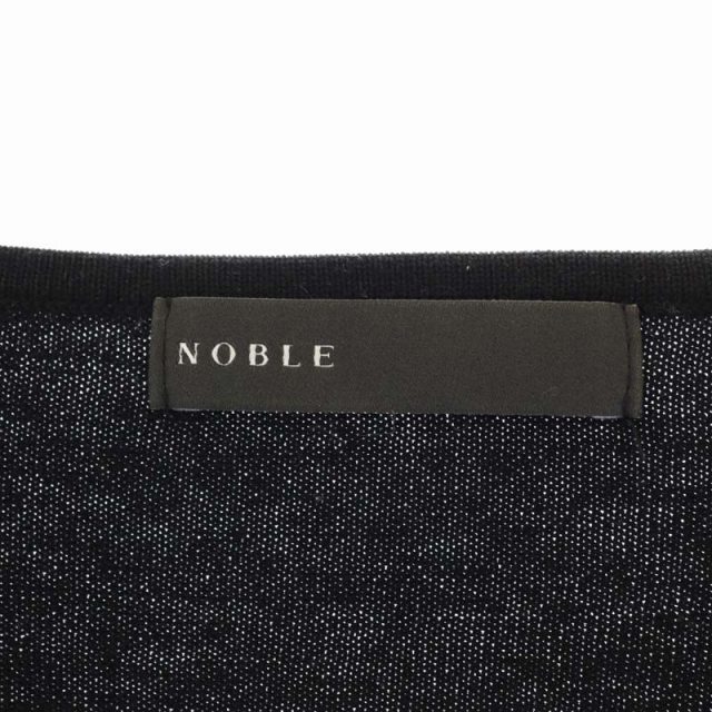 Noble(ノーブル)のノーブル NOBLE ウール Vネック ニット セーター プルオーバー 長袖 黒 レディースのトップス(ニット/セーター)の商品写真