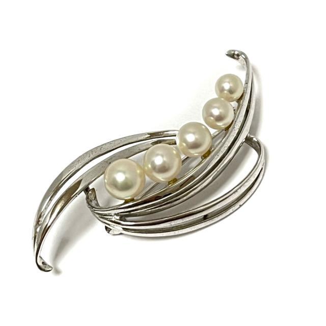 MIKIMOTO - ミキモト ブローチ - シルバー×パール 白の通販 by ブラン
