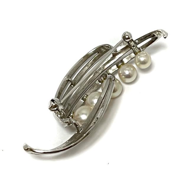 MIKIMOTO - ミキモト ブローチ - シルバー×パール 白の通販 by ブラン