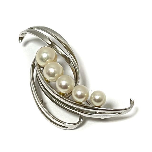 MIKIMOTO - ミキモト ブローチ - シルバー×パール 白の通販 by ブラン