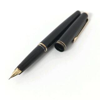 モンブラン(MONTBLANC)のモンブラン 万年筆 - 黒×ゴールド(ペン/マーカー)