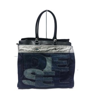 ディーゼル(DIESEL)のディーゼル ハンドバッグ - ネイビー×黒(ハンドバッグ)