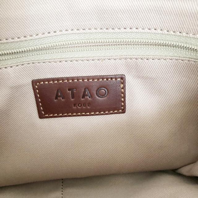 ATAO(アタオ)のアタオ トートバッグ - ボルドー レザー レディースのバッグ(トートバッグ)の商品写真