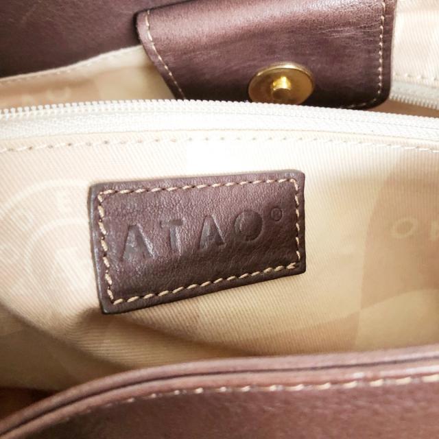 ATAO(アタオ)のアタオ トートバッグ - キャンバス×レザー レディースのバッグ(トートバッグ)の商品写真