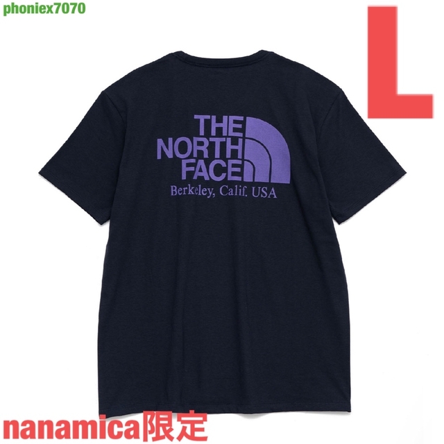 ノースフェイス パープルレーベル Tシャツ【Lサイズ】NT3268N 紺 新品