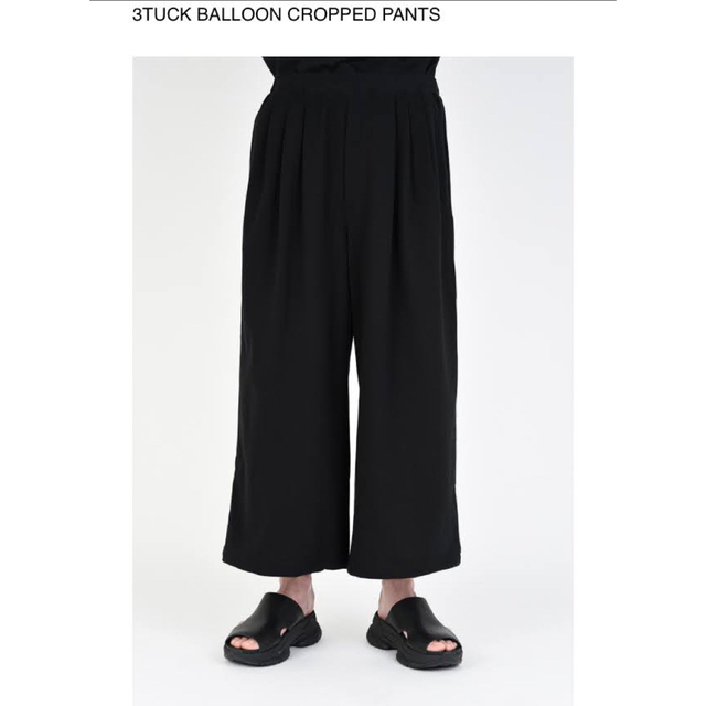 LAD MUSICIAN(ラッドミュージシャン)のLAD MUSICIAN 3TUCK BALOON CROPPED PANTS メンズのパンツ(その他)の商品写真