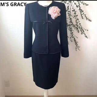 M'S GRACY スーツ フォーマル ワンピーススーツ ベロア 黒 9