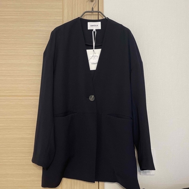 エンフォルド LOOSE JACKET ネイビー 38 【送料0円】 www.synple.fr