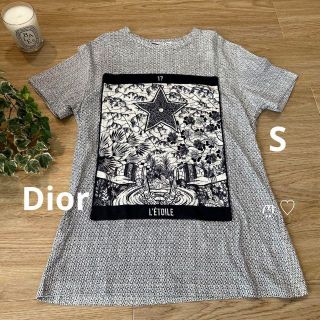 クリスチャンディオール(Christian Dior)のクリスチャンディオール　Ꭲシャツ　S　ファンタジータロットレトワールプリント(Tシャツ(半袖/袖なし))