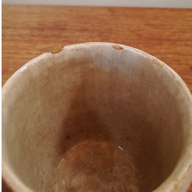 陶器　金継ぎ　茶碗 エンタメ/ホビーの美術品/アンティーク(陶芸)の商品写真