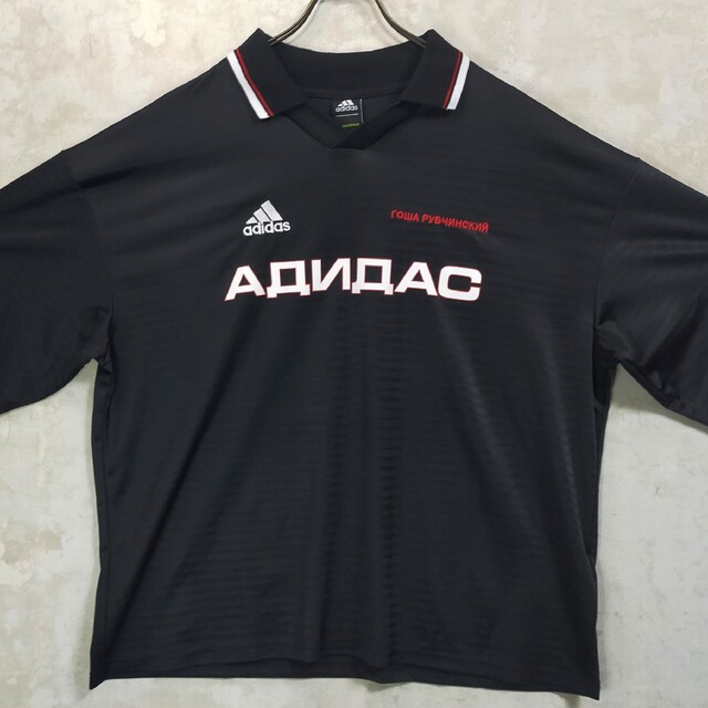 ゆるだぼ】Adidas Gosha 3XL アディダス ゲームシャツ 黒 白