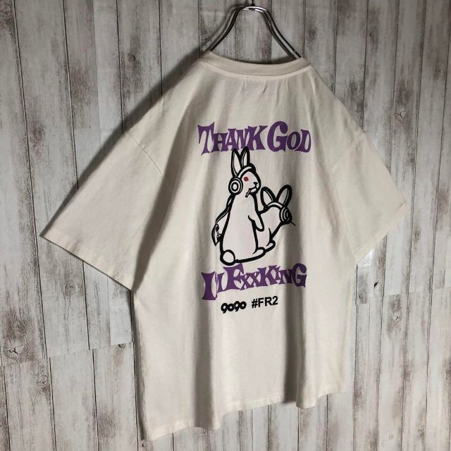 ふくれな着用】FR2 × 9090 NINETY 色情兎 限定コラボ Tシャツ ふくれな着用】FR2 × 9090 NINETY 色情兎 限定コラボ Tシャツ