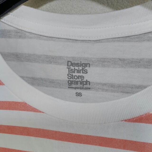 Design Tshirts Store graniph(グラニフ)のgraniph 葛飾北斎 冨嶽三十六景 ストライプ 半袖 和T 綿100% SS レディースのトップス(Tシャツ(半袖/袖なし))の商品写真