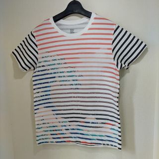 グラニフ(Design Tshirts Store graniph)のgraniph 葛飾北斎 冨嶽三十六景 ストライプ 半袖 和T 綿100% SS(Tシャツ(半袖/袖なし))