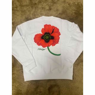 KENZO - KENZO poppy スウェット Sサイズ ホワイト 新品未使用品の通販