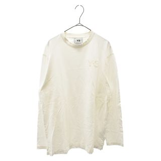 ワイスリー(Y-3)のY-3 ワイスリー M CLASSIC CHEST LOGO LS TEE クラシック ロングスリーブカットソー 長袖Tシャツ ホワイト FN3362(Tシャツ/カットソー(七分/長袖))