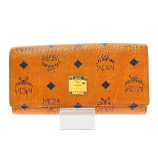 エムシーエム(MCM)の□□MCM エムシーエム 三つ折り長財布 コニャック ヴィセトス PVC MYL4SVI64 ブラウン(財布)