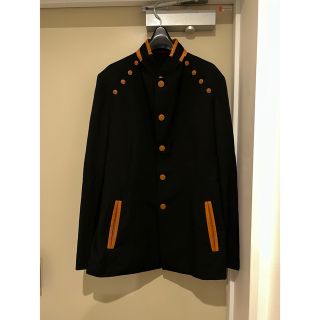 ヨウジヤマモト(Yohji Yamamoto)のヨウジヤマモト　15ss レザー切り替えジャケット(テーラードジャケット)