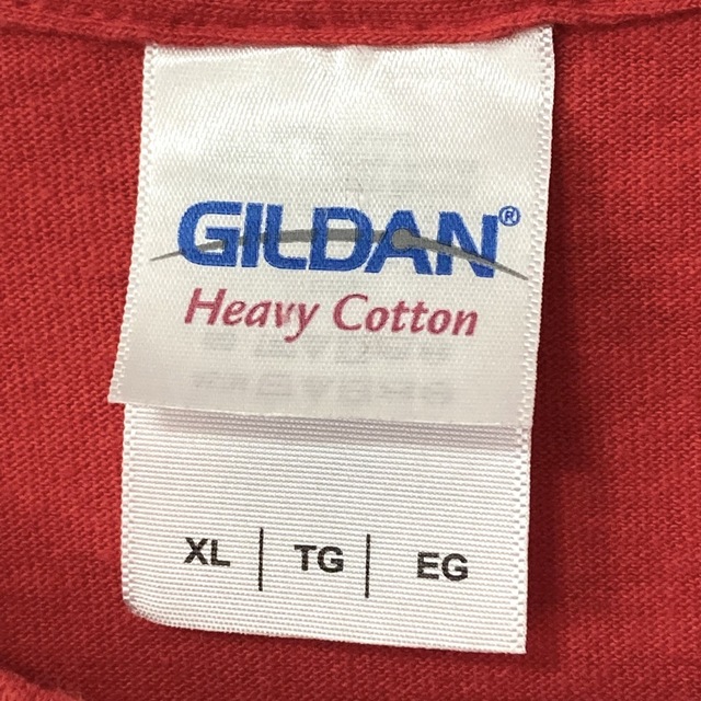 GILDAN(ギルタン)の【GILDAN/ギルダン】ビッグプリント Tシャツ XL 赤 レッド メンズのトップス(Tシャツ/カットソー(半袖/袖なし))の商品写真